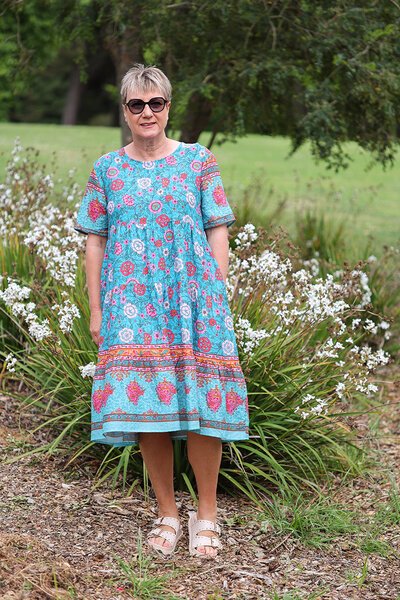 Glam Ocean Bloom Dress-lives-Hello Cyril.