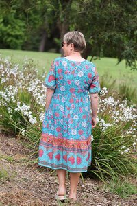 Glam Ocean Bloom Dress