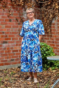 Glam Azure Garden Dress