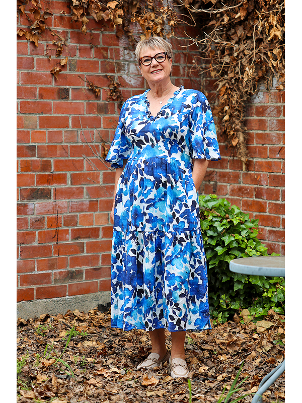 Glam Azure Garden Dress