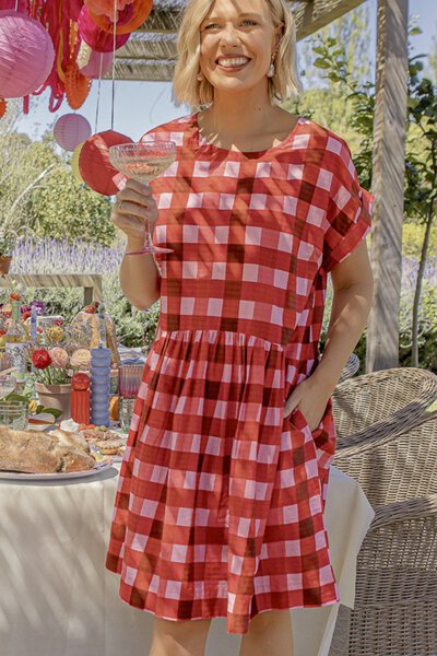 Elm Edin Short Sleeve Dress-december-Hello Cyril.