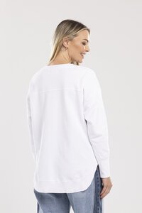 Mi Moso White Ena Sweater