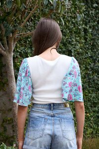 Charlo Pansy Boho T-Shirt