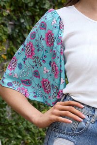 Charlo Pansy Boho T-Shirt