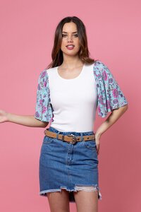 Charlo Pansy Boho T-Shirt