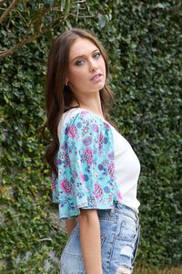 Charlo Pansy Boho T-Shirt