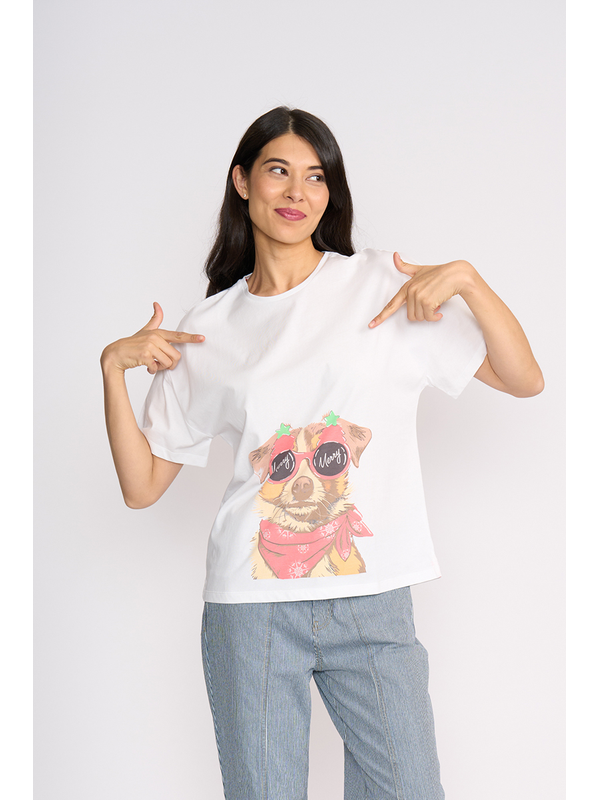 Foil Boxy SS Woofmas Tee