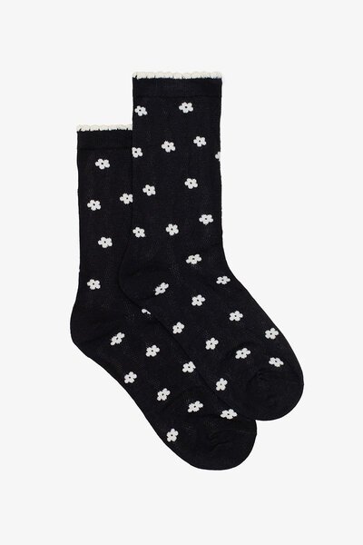 Antler Mini White Flower Sock-hc-new-Hello Cyril.