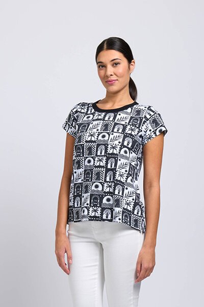 Foil Double Up Tee-lives-Hello Cyril.