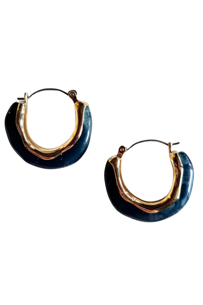 Zoda Resin Hoop Earring-hc-new-Hello Cyril.