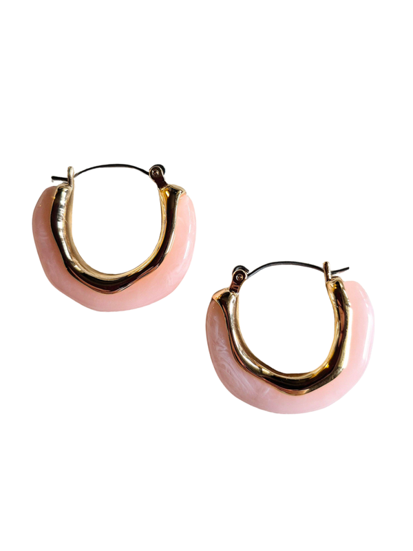 Zoda Resin Hoop Earring