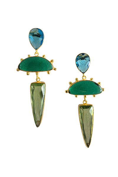 Zoda Statement Gem Earring-hc-new-Hello Cyril.