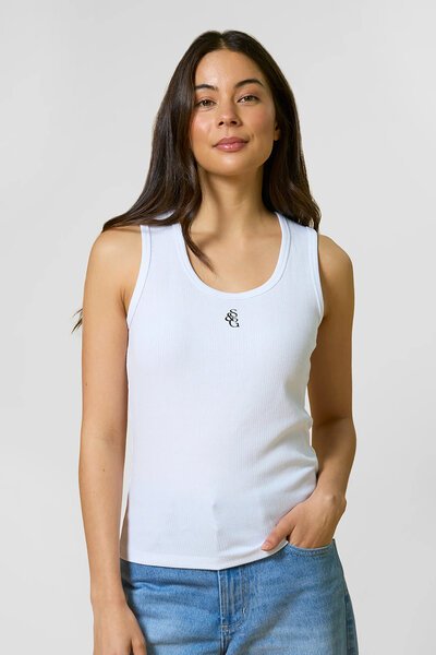 Stella + Gemma Rib Logo Tank-shop-by-label-Hello Cyril.