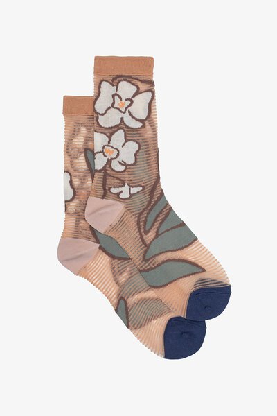 Antler Orchids Semi Sheer Sock-hc-new-Hello Cyril.