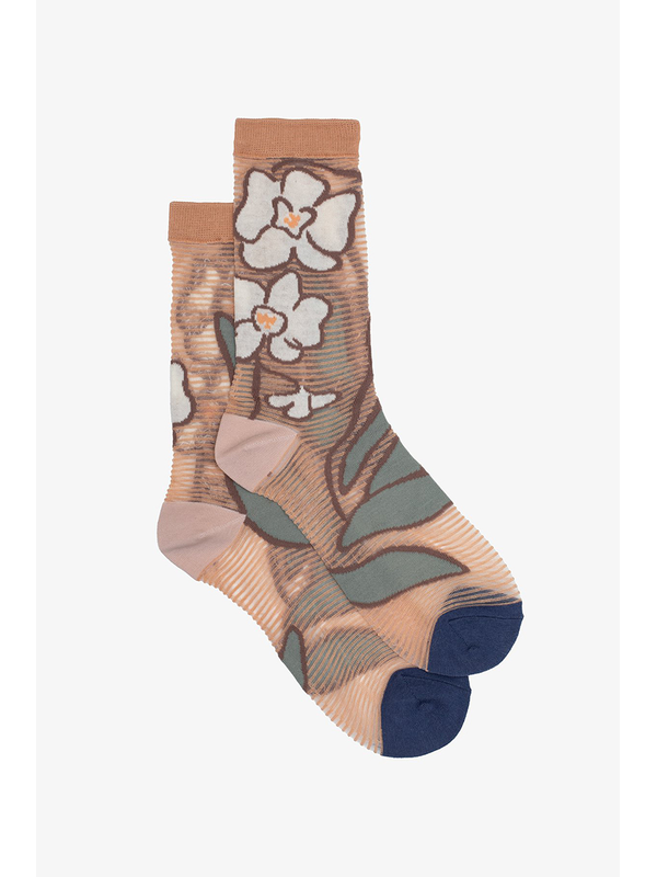 Antler Orchids Semi Sheer Sock