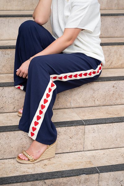 Fria The Label Heart Tape Pants-shop-by-label-Hello Cyril.