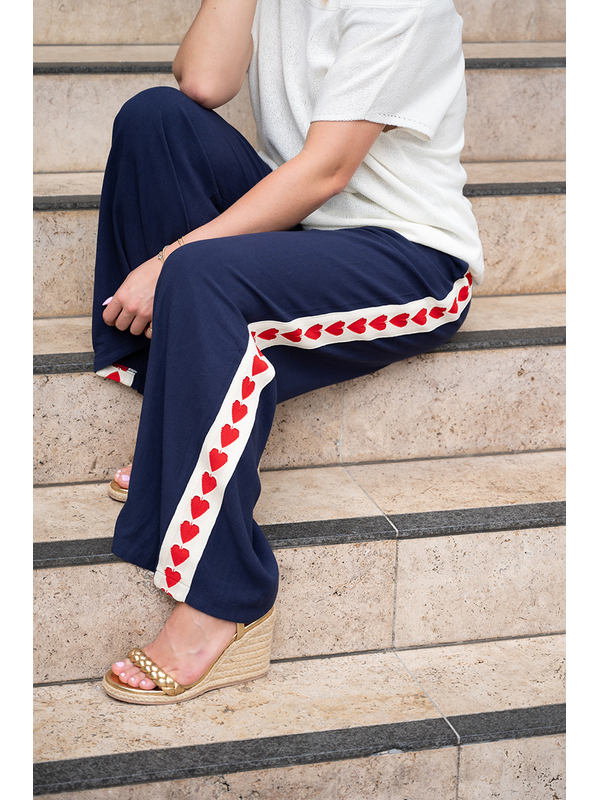 Fria The Label Heart Tape Pants