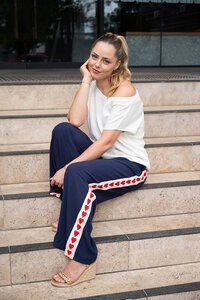 Fria The Label Heart Tape Pants