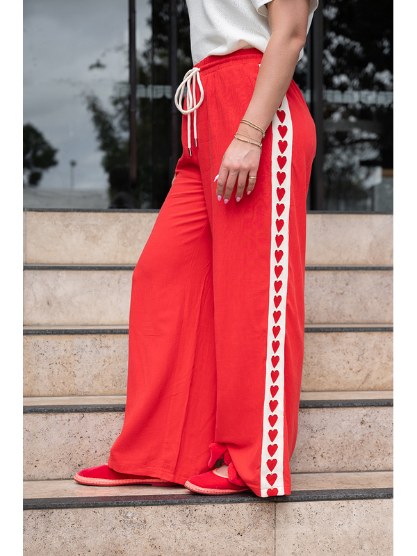 Fria The Label Heart Tape Pants