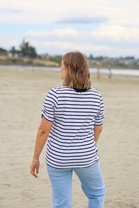 Foil Striped Moulin Rouche Tee