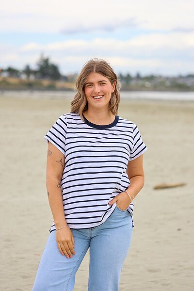 Foil Double Up Tee-lives-Hello Cyril.