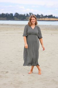 Foil Cuff + Flow Line Work Dress