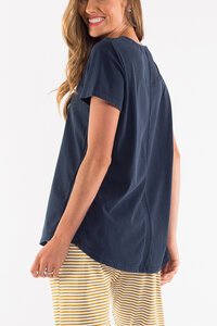 Elm Rib V Neck Top