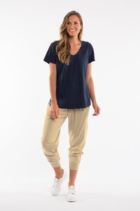 Elm Rib V Neck Top