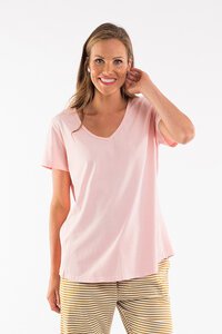 Elm Rib V Neck Top