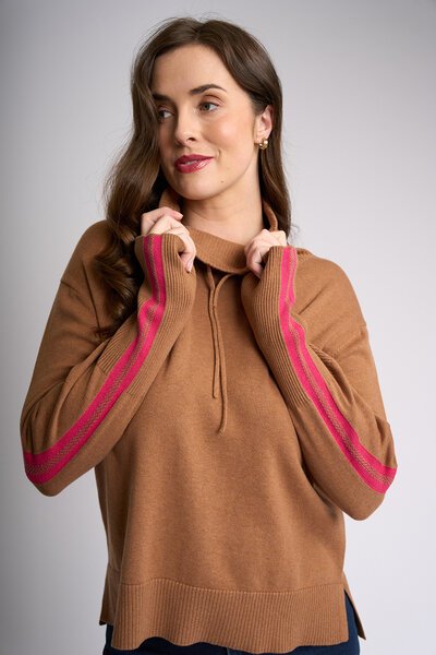 Oh Three Funnel Neck Jumper-shop-by-label-Hello Cyril.