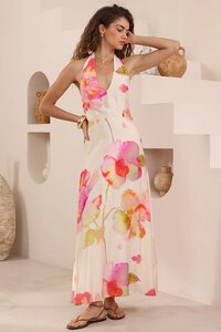 Iris Maxi Halter Neck Maxi Dress