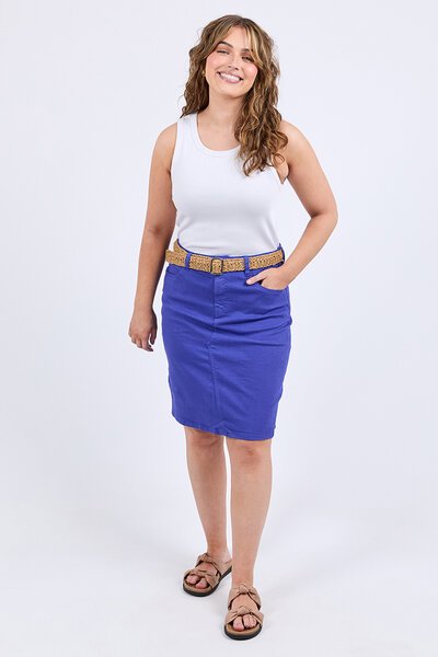 Elm Belle Denim Skirt-shop-by-label-Hello Cyril.
