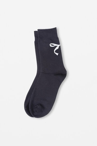 Stella + Gemma Bow Socks-shop-by-label-Hello Cyril.
