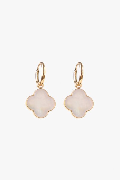 Stella + Gemma Clover Shell Earring-accessories-Hello Cyril.