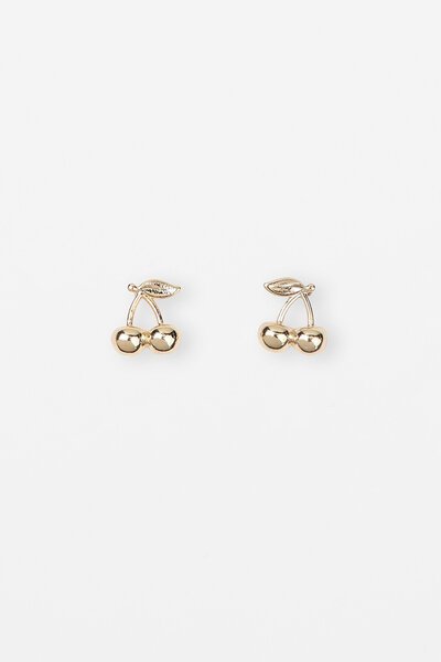 Stella + Gemma Gold Cherries Earring-accessories-Hello Cyril.