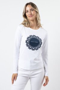 Stella + Gemma White Doily LS Tee