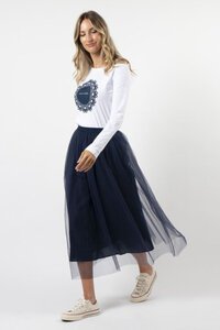 Stella + Gemma White Doily LS Tee