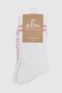 Elm Ribbed College Sock