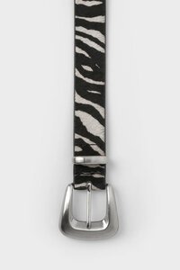 Storm Zebra Print Belt