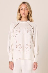 Fate + Becker Aven Embroidered Blouse