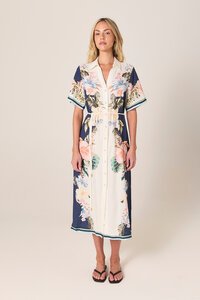 Fate + Becker Solara Placement Print Shirt Dress