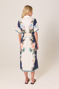 Fate + Becker Solara Placement Print Shirt Dress