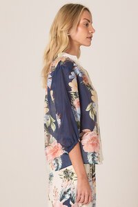 Fate + Becker Solara Split Neck Blouse