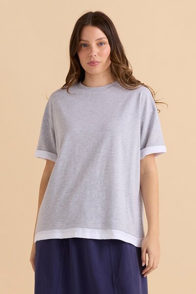 Betty Basics Boyfriend Tee-shop-by-style-Hello Cyril.