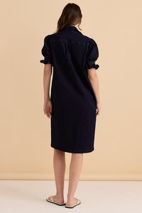 Betty Basics Scallop Denim Dress
