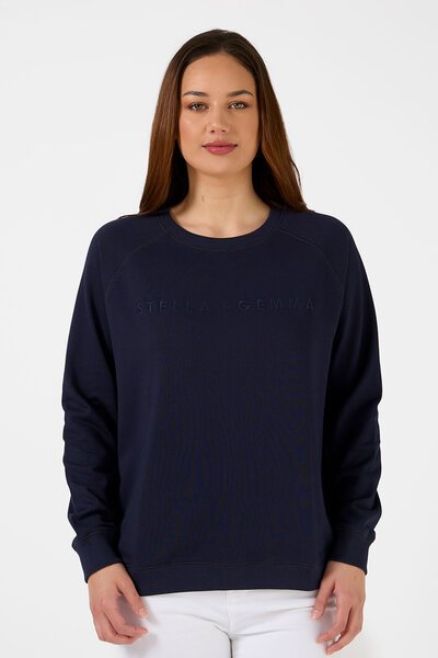Stella + Gemma Classic Logo Sweater-shop-by-label-Hello Cyril.