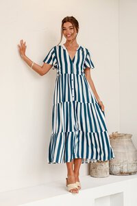 Miracle Coastal Stripe Dress