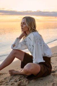 Fate + Becker Aven Embroidered Blouse