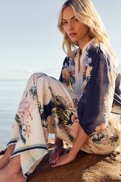 Fate + Becker Solara Split Neck Blouse-shop-by-label-Hello Cyril.