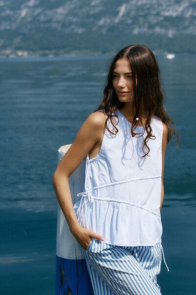 Sass Elin Gathered Tie Top-hc-new-Hello Cyril.